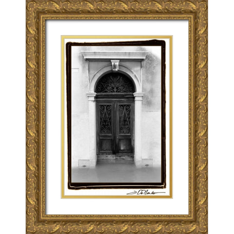 Venetian Doorways I Gold Ornate Wood Framed Art Print with Double Matting by DeNardo, Laura