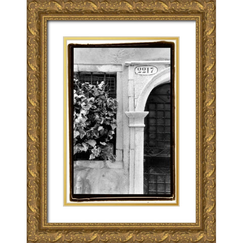Venetian Doorways IV Gold Ornate Wood Framed Art Print with Double Matting by DeNardo, Laura