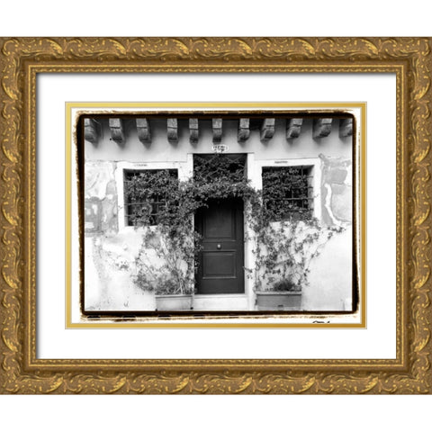Venetian Doorways V Gold Ornate Wood Framed Art Print with Double Matting by DeNardo, Laura