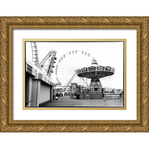 For Your Amusement I Gold Ornate Wood Framed Art Print with Double Matting by DeNardo, Laura