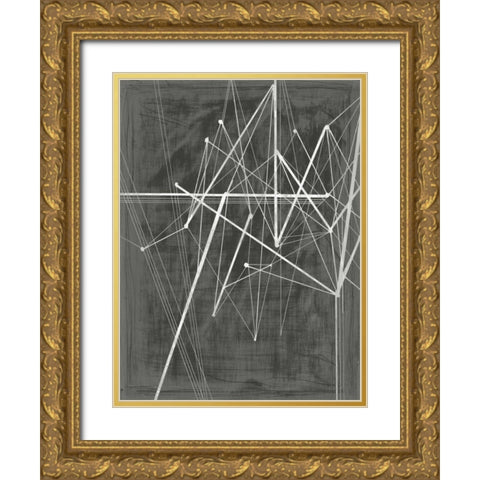 Vertices II Gold Ornate Wood Framed Art Print with Double Matting by Harper, Ethan