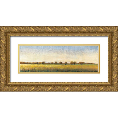 Flowering Meadow I Gold Ornate Wood Framed Art Print with Double Matting by OToole, Tim