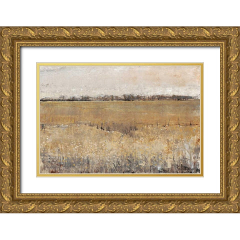 Fenced In II Gold Ornate Wood Framed Art Print with Double Matting by OToole, Tim