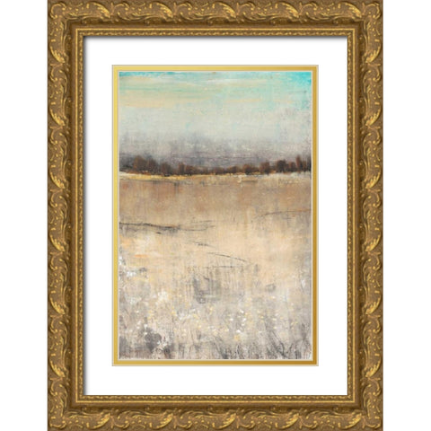Harvest Day II Gold Ornate Wood Framed Art Print with Double Matting by OToole, Tim