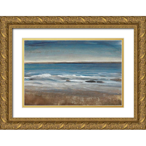 Ocean Light II Gold Ornate Wood Framed Art Print with Double Matting by OToole, Tim