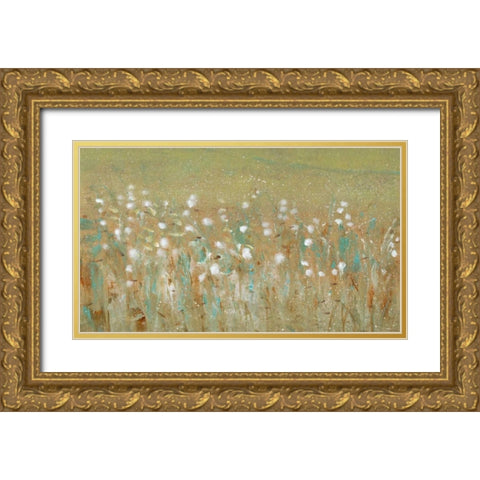 Meadow Blossoms II Gold Ornate Wood Framed Art Print with Double Matting by OToole, Tim