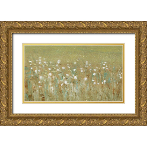 Meadow Blossoms II Gold Ornate Wood Framed Art Print with Double Matting by OToole, Tim