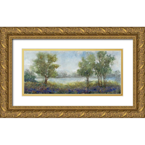 Country Retreat II Gold Ornate Wood Framed Art Print with Double Matting by OToole, Tim