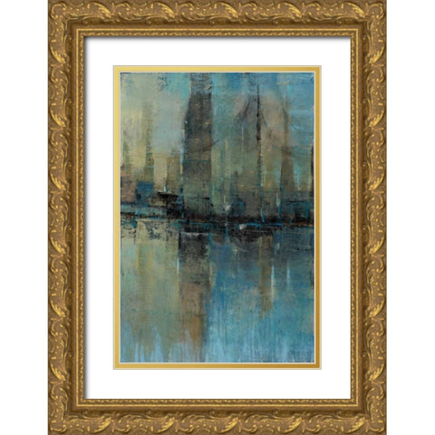 Downtown I Gold Ornate Wood Framed Art Print with Double Matting by OToole, Tim