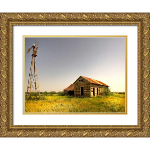 Wasting Away Gold Ornate Wood Framed Art Print with Double Matting by Head, Danny