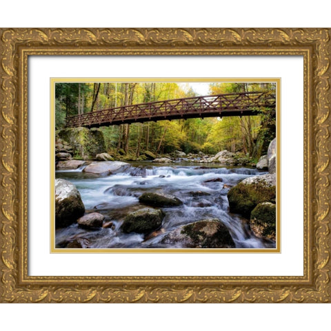 On the Rocks Gold Ornate Wood Framed Art Print with Double Matting by Head, Danny