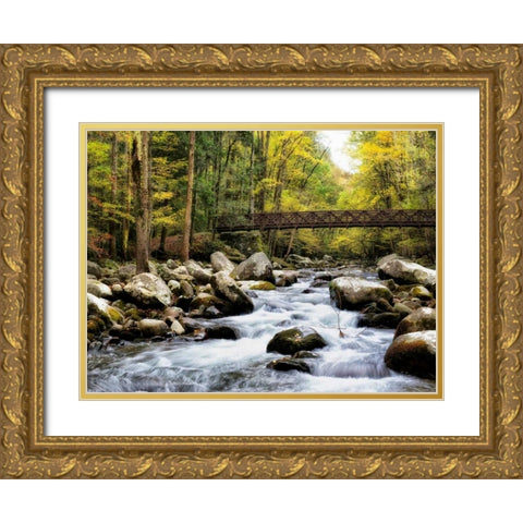 Bridging the Seasons Gold Ornate Wood Framed Art Print with Double Matting by Head, Danny