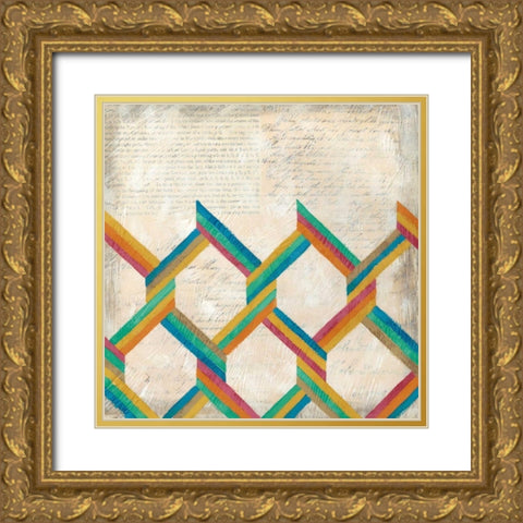 Twist and Shout I Gold Ornate Wood Framed Art Print with Double Matting by Zarris, Chariklia