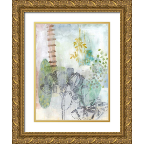 Seed Pod Composition III Gold Ornate Wood Framed Art Print with Double Matting by McCavitt, Naomi