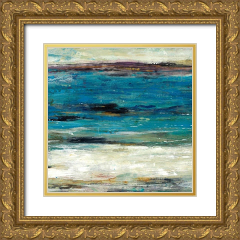 Sea Breeze Abstract II Gold Ornate Wood Framed Art Print with Double Matting by OToole, Tim