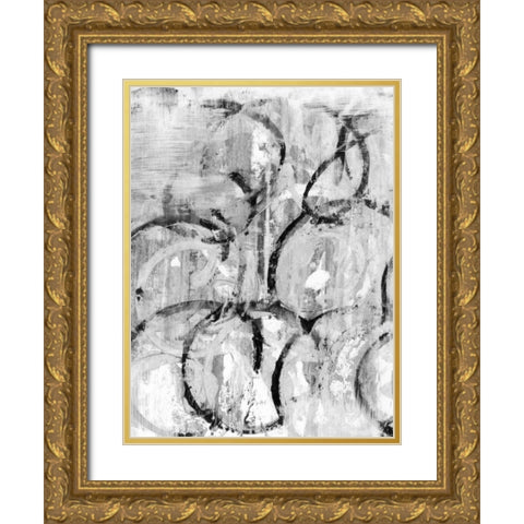 Buffalo I Gold Ornate Wood Framed Art Print with Double Matting by Fuchs, Jodi