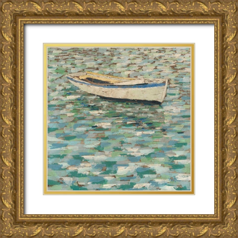 On the Pond I Gold Ornate Wood Framed Art Print with Double Matting by Meagher, Megan