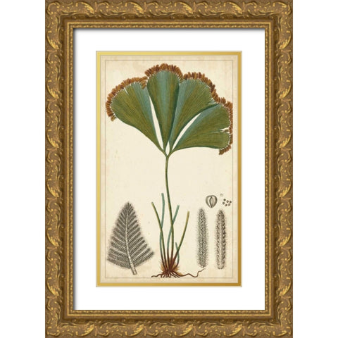 Foliage Botanique I Gold Ornate Wood Framed Art Print with Double Matting by Turpin