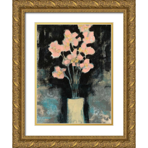 Wildflower Stems II Gold Ornate Wood Framed Art Print with Double Matting by Goldberger, Jennifer