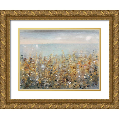Blossoms by the Sea I Gold Ornate Wood Framed Art Print with Double Matting by OToole, Tim
