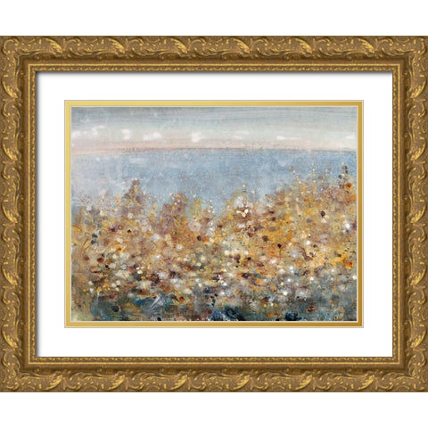 Blossoms by the Sea II Gold Ornate Wood Framed Art Print with Double Matting by OToole, Tim