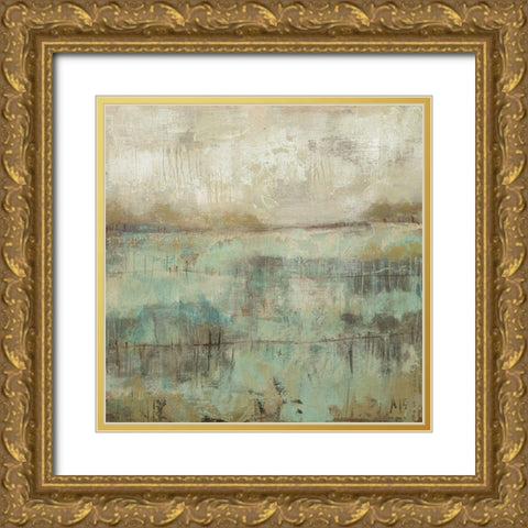 Pastels and Rust II Gold Ornate Wood Framed Art Print with Double Matting by Goldberger, Jennifer