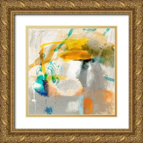 Defy II Gold Ornate Wood Framed Art Print with Double Matting by Jasper, Sisa