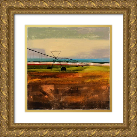 Texas Agriculture Gold Ornate Wood Framed Art Print with Double Matting by Jasper, Sisa