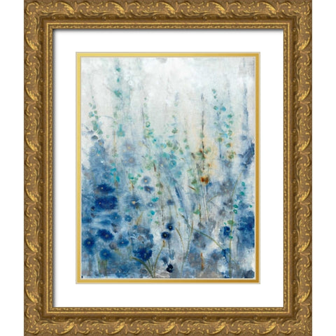 Misty Blooms II Gold Ornate Wood Framed Art Print with Double Matting by OToole, Tim