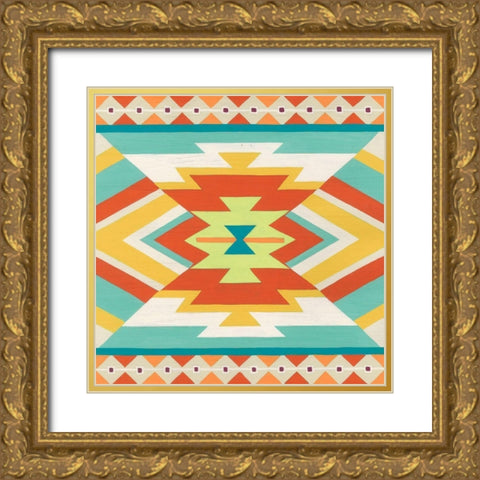 Mesa Motif I Gold Ornate Wood Framed Art Print with Double Matting by Vess, June Erica