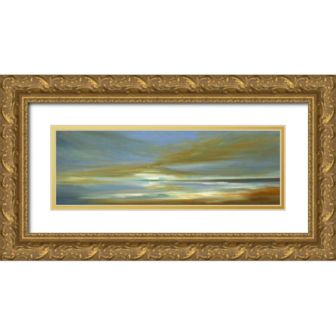 Transcendent Light Gold Ornate Wood Framed Art Print with Double Matting by Finch, Sheila