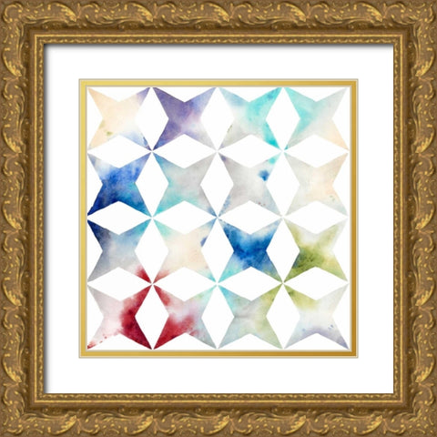Pattern Blur II Gold Ornate Wood Framed Art Print with Double Matting by Meagher, Megan