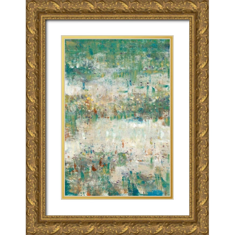 Flower Path II Gold Ornate Wood Framed Art Print with Double Matting by OToole, Tim