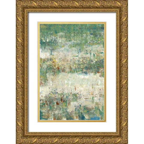 Flower Path II Gold Ornate Wood Framed Art Print with Double Matting by OToole, Tim