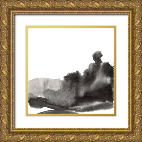 Ancient Landscape I Gold Ornate Wood Framed Art Print with Double Matting by Maleki, Ferdos