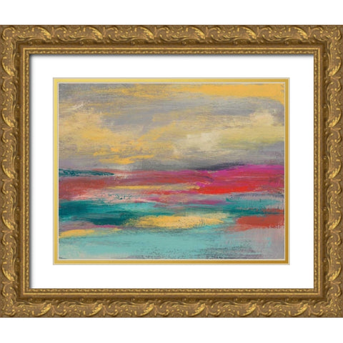 Sunset Study I Gold Ornate Wood Framed Art Print with Double Matting by Goldberger, Jennifer