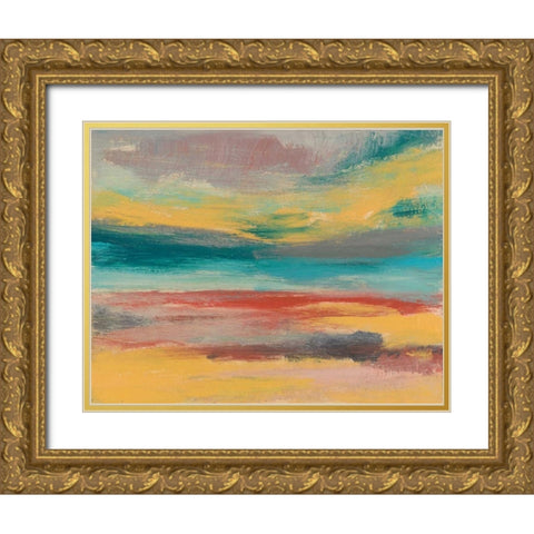 Sunset Study IX Gold Ornate Wood Framed Art Print with Double Matting by Goldberger, Jennifer