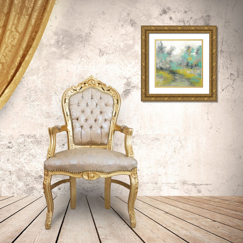 Pastel Walk II Gold Ornate Wood Framed Art Print with Double Matting by Goldberger, Jennifer