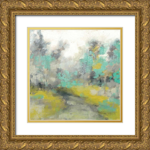 Pastel Walk II Gold Ornate Wood Framed Art Print with Double Matting by Goldberger, Jennifer