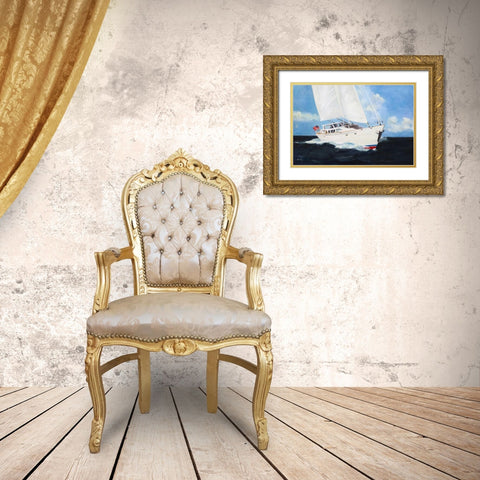 Altair Gold Ornate Wood Framed Art Print with Double Matting by Crain, Curt