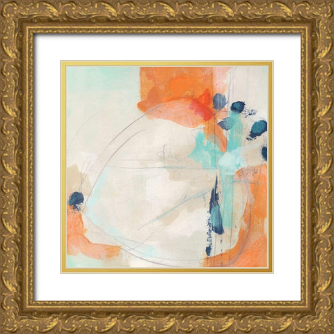 Plot Point I Gold Ornate Wood Framed Art Print with Double Matting by Vess, June Erica