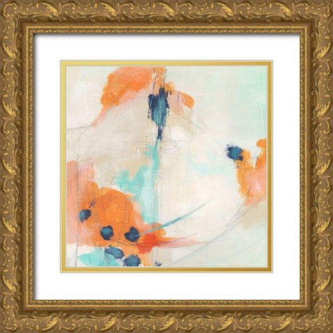 Plot Point II Gold Ornate Wood Framed Art Print with Double Matting by Vess, June Erica