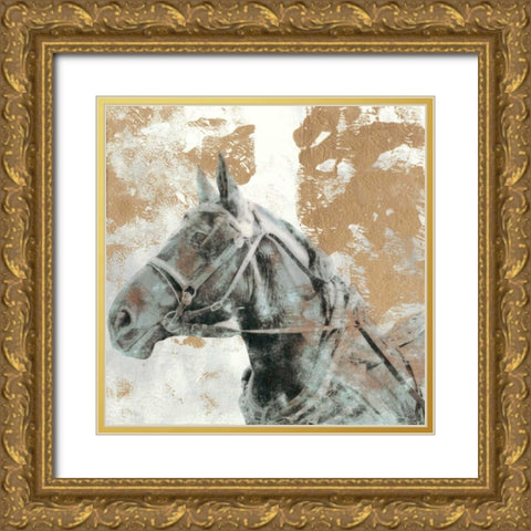 Driving Horses I Gold Ornate Wood Framed Art Print with Double Matting by McCavitt, Naomi