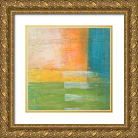 Citrus Fields II Gold Ornate Wood Framed Art Print with Double Matting by Vess, June Erica