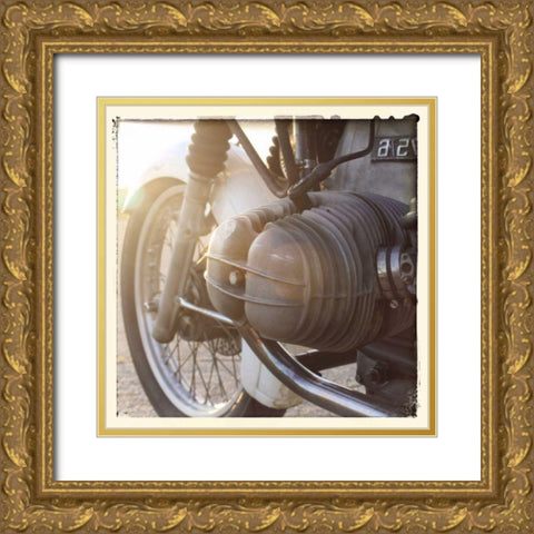 Sunset Ride IV Gold Ornate Wood Framed Art Print with Double Matting by Stramel, Renee W.