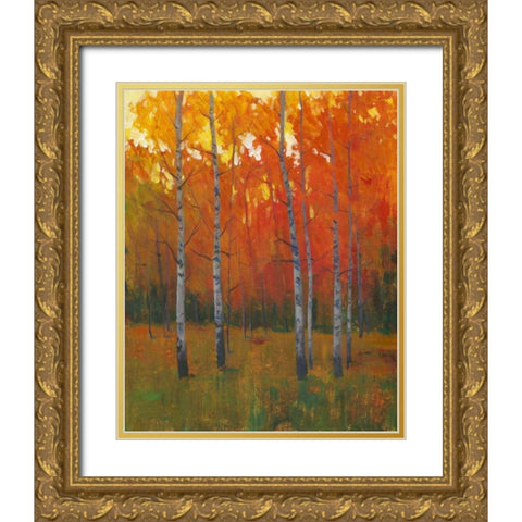 Changing Colors I Gold Ornate Wood Framed Art Print with Double Matting by OToole, Tim