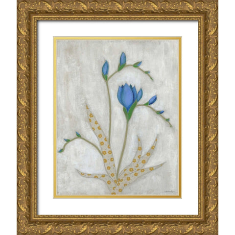 Lovely Botanical II Gold Ornate Wood Framed Art Print with Double Matting by Lam, Vanna