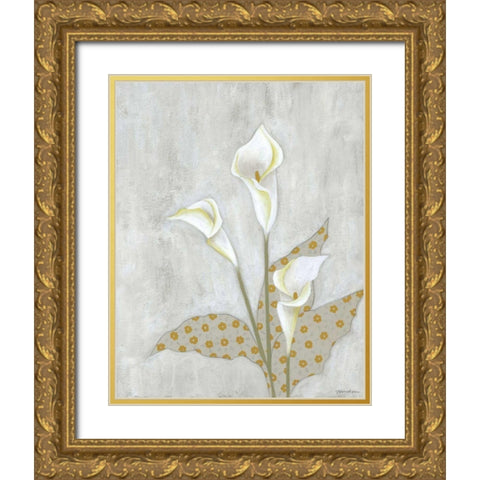 Lovely Botanical III Gold Ornate Wood Framed Art Print with Double Matting by Lam, Vanna
