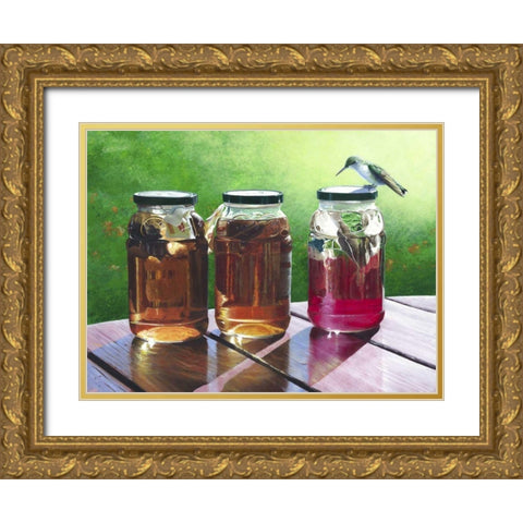 Suntea Gold Ornate Wood Framed Art Print with Double Matting by Szatkowski, Fred