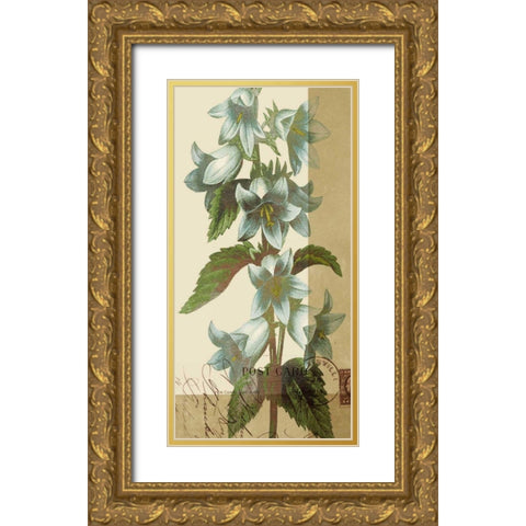 French Blue I Gold Ornate Wood Framed Art Print with Double Matting by Green-Aldridge, W.